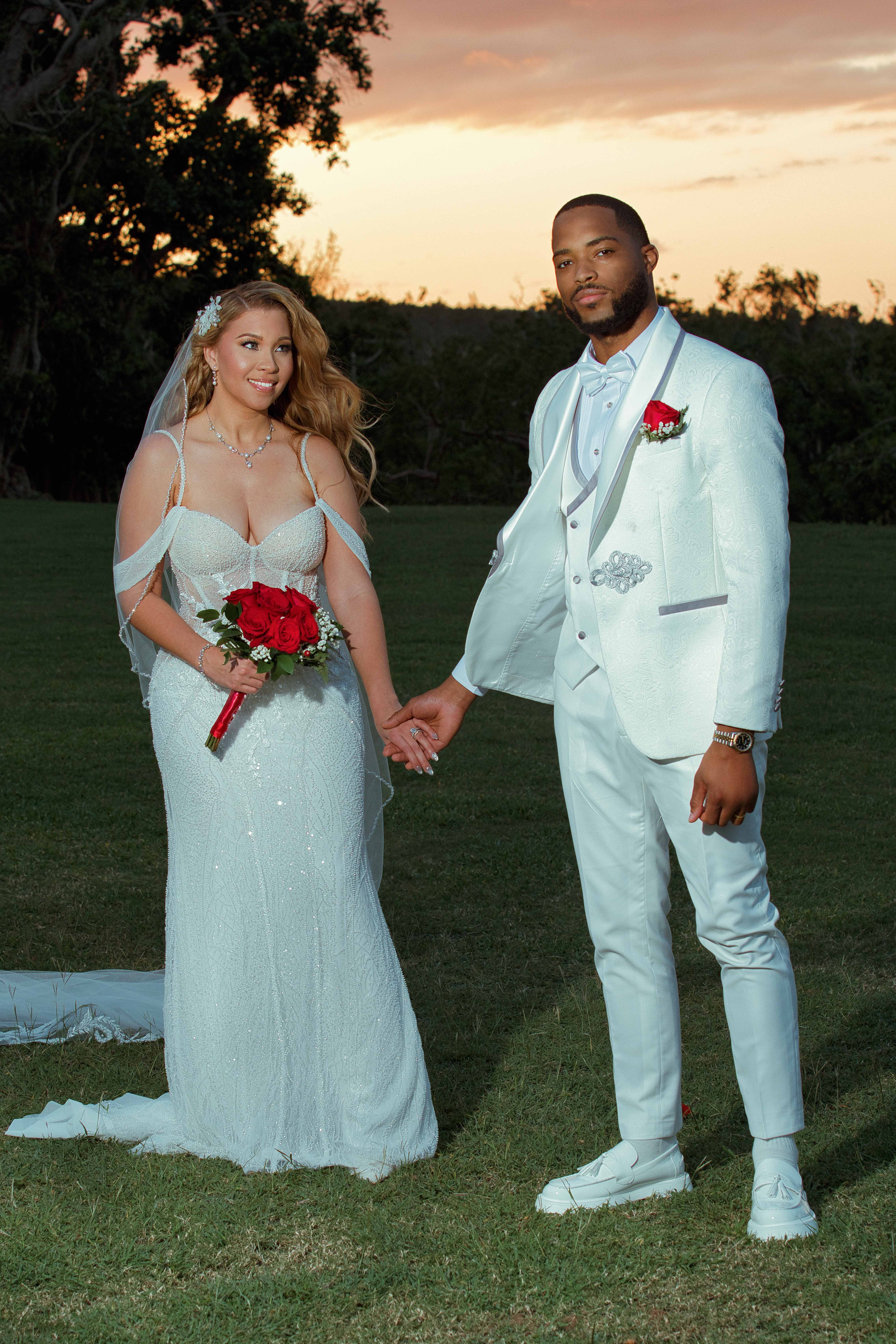 Debra and Nick at the historic estate