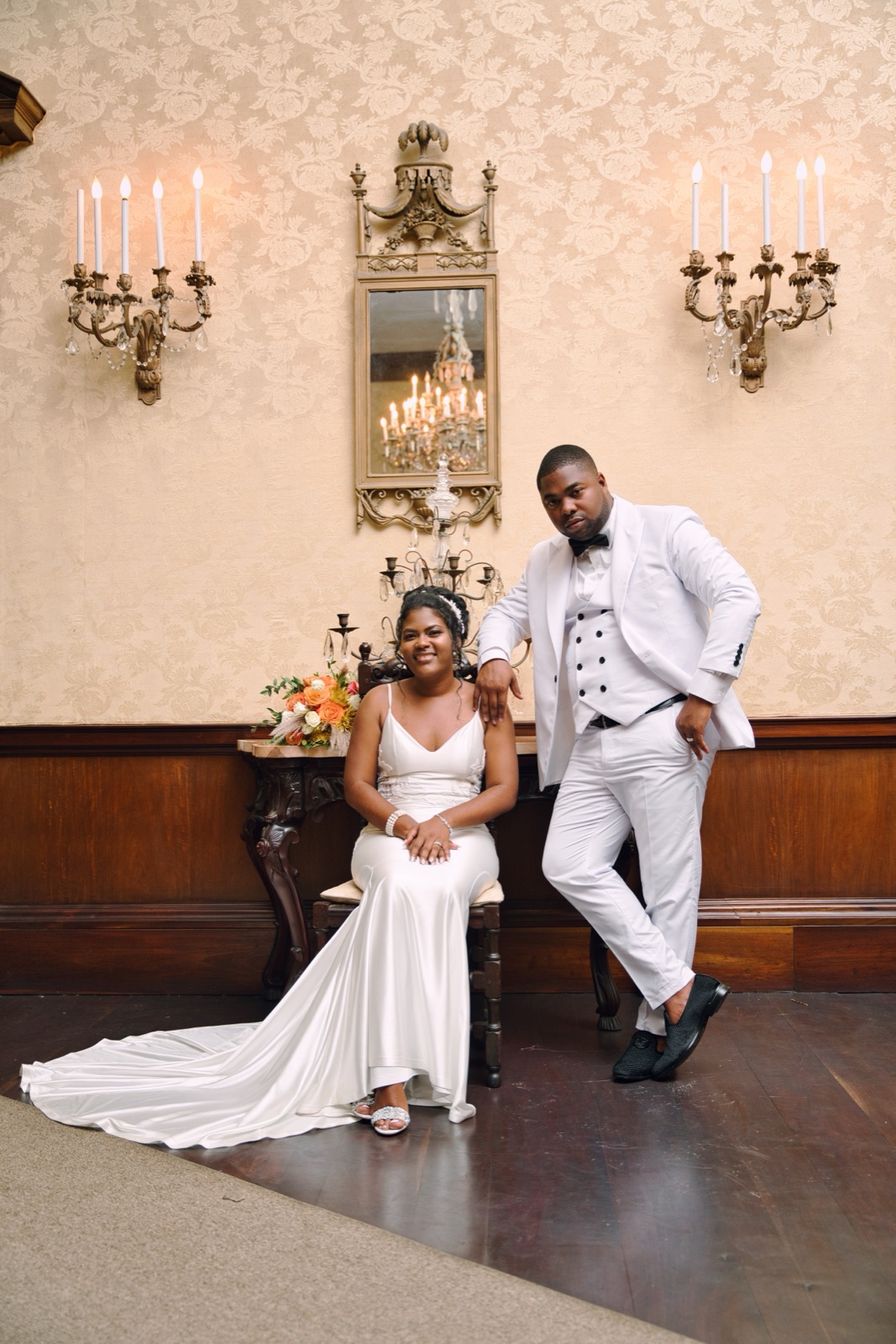 Amesha and O'Donnell, the grand estate portrait